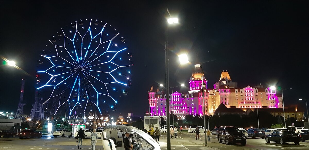 Вечер в парке аттракционов - Ольга 