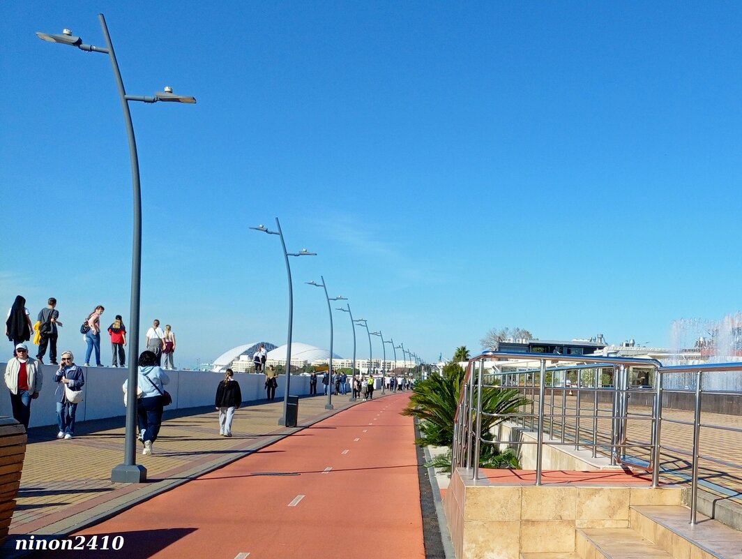 Адлер. Имеретинская (Олимпийская) набережная - Нина Бутко