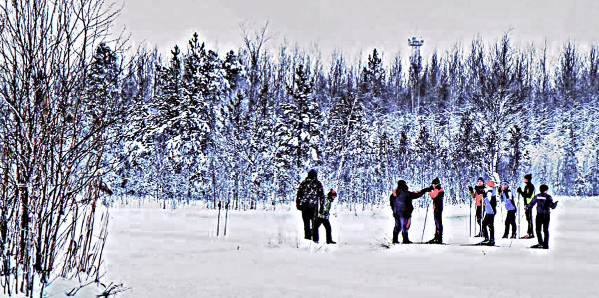 Декабрь..Ребята на лыжной тренировке! - Владимир 