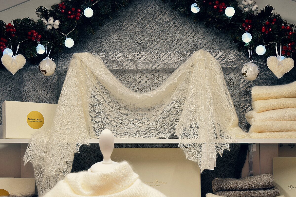 Оренбургский пуховый платок. - Татьяна Помогалова