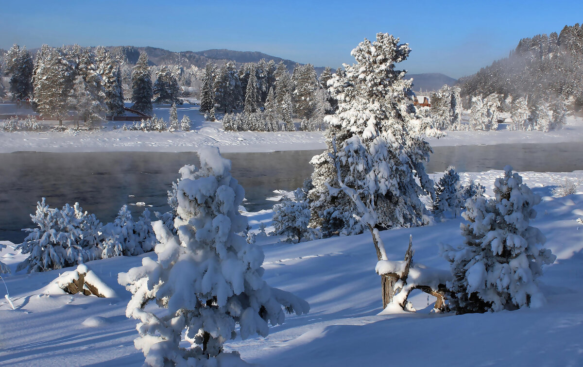 Зимняя река - елена беликова Зимняя река - елена беликова
