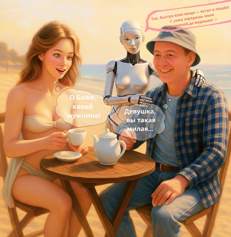 Встреча на пляже - Александр Деревяшкин