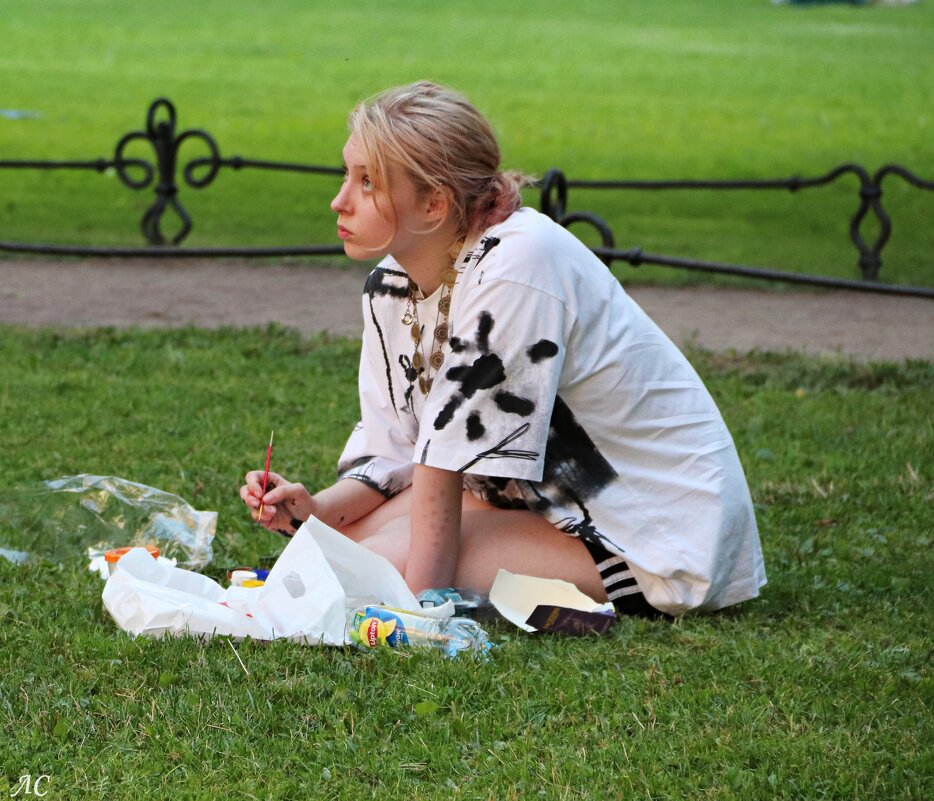 На пленэре - Любовь Сахарова