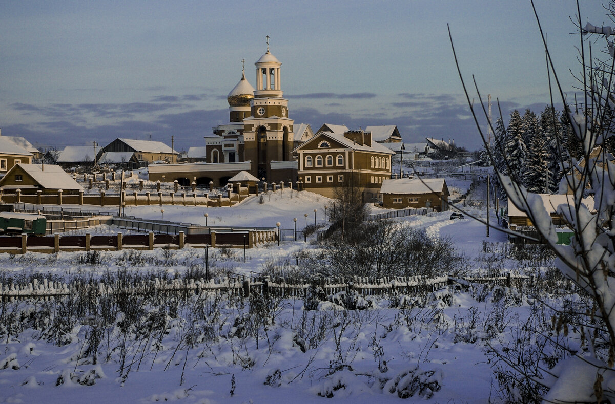 ЗИМА, ДЕКАБРЬ - УДМУРТИЯ Якшур-Бодья Никольская церковь - Владимир Максимов