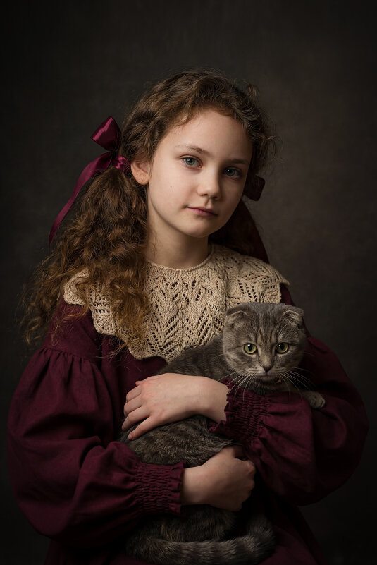 Девочка с котом - Татьяна Звада Девочка с котом - Татьяна Звада