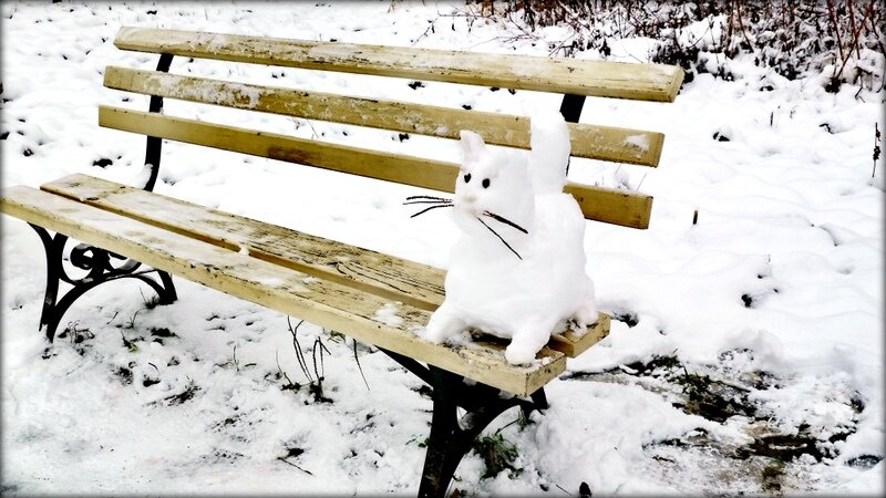 Начало зимы в парке , На снежную бабу снега не хватило ... - Сергей 