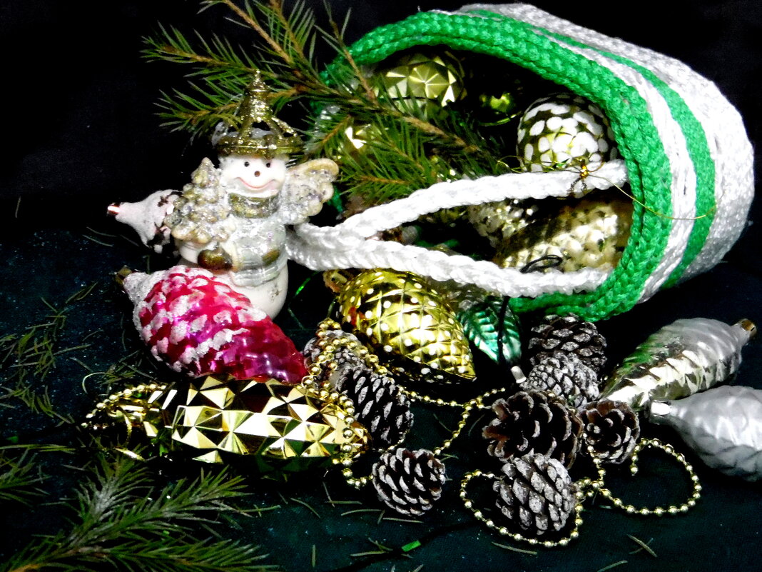 Новогодняя корзинка. - nadyasilyuk Вознюк