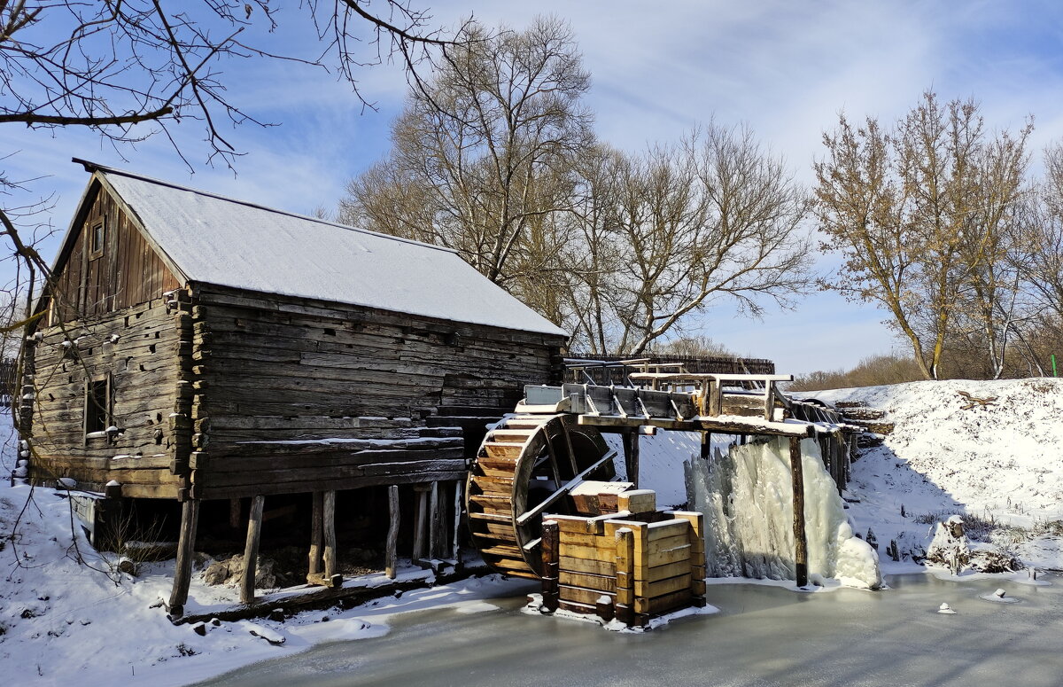 Старая мельница зимой.... - Александр Герасенков