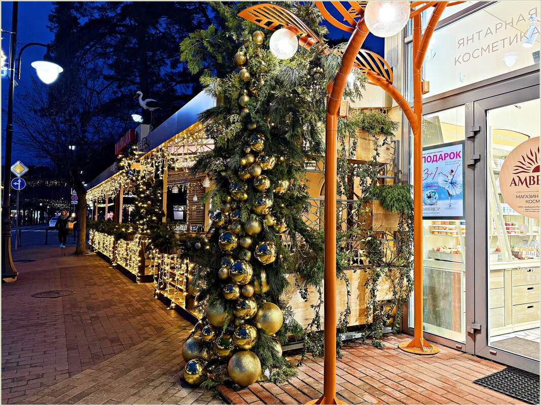 Новогодние улицы Светлогорска. - Валерия Комова Новогодние улицы Светлогорска. - Валерия Комова