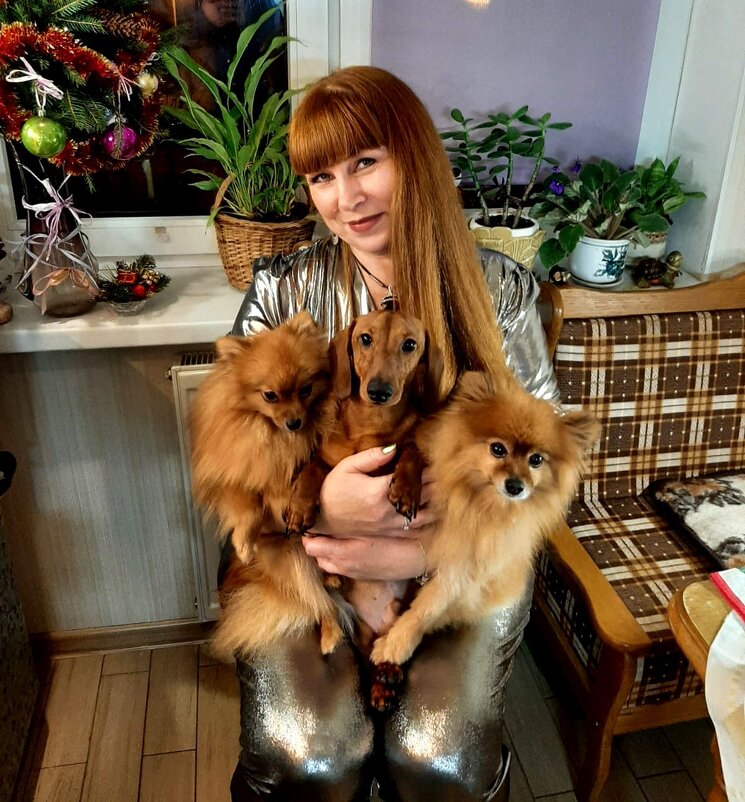 Света с любимыми питомцами! - Нина Андронова