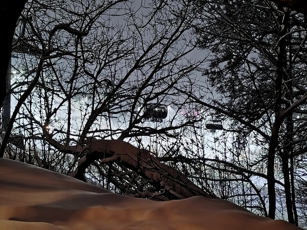 Зимняя ночная канатная дорога - Александр Чеботарь