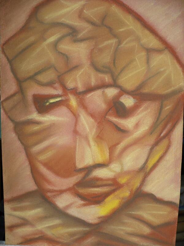 Из цикла "Боль". Пастель. 1989 г. - Валерий Кокорев