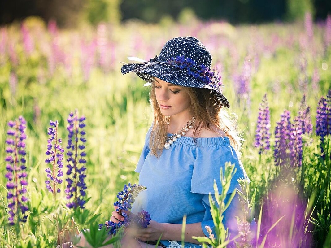 Девушка на люпиновом поле - Наталья ***