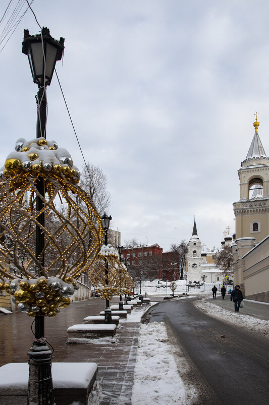 Новогодняя улица Забелина (Ивановская горка). - Gen 