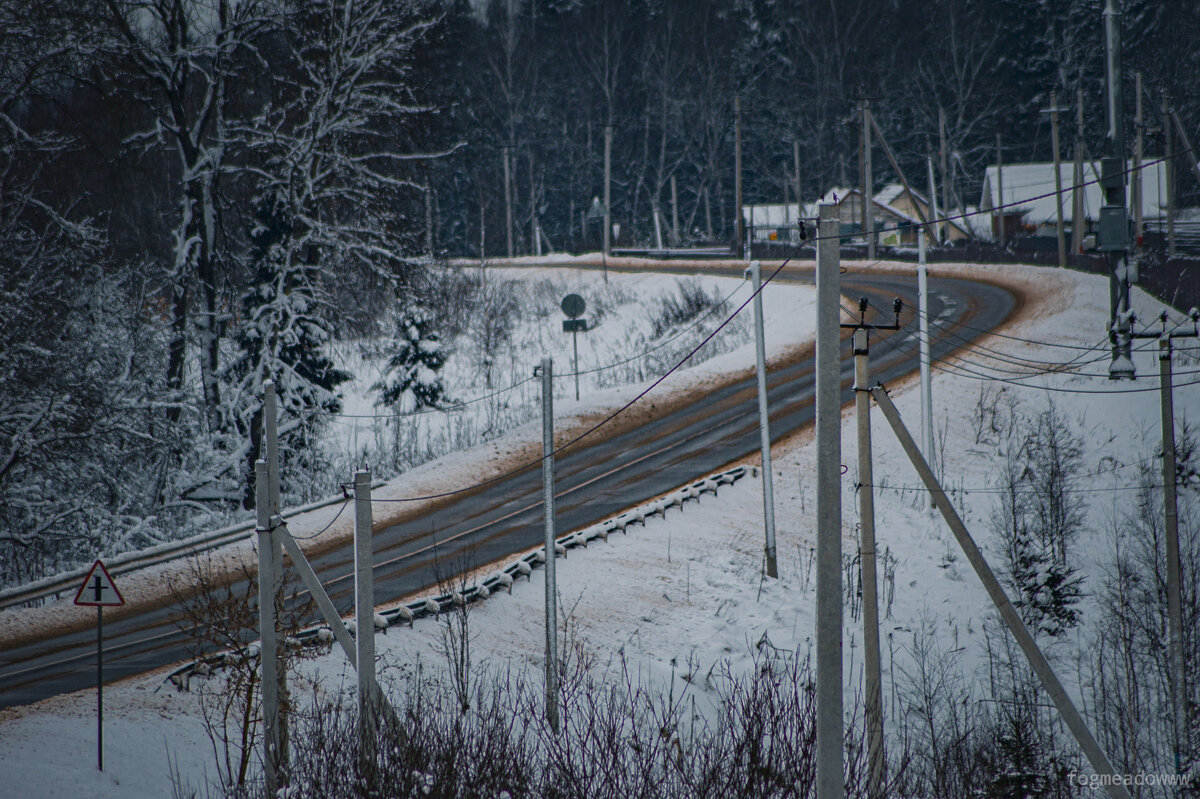 Дорога в Клинском районе. Борис-Глеб - fogmeadowww m Дорога в Клинском районе. Борис-Глеб - fogmeadowww m