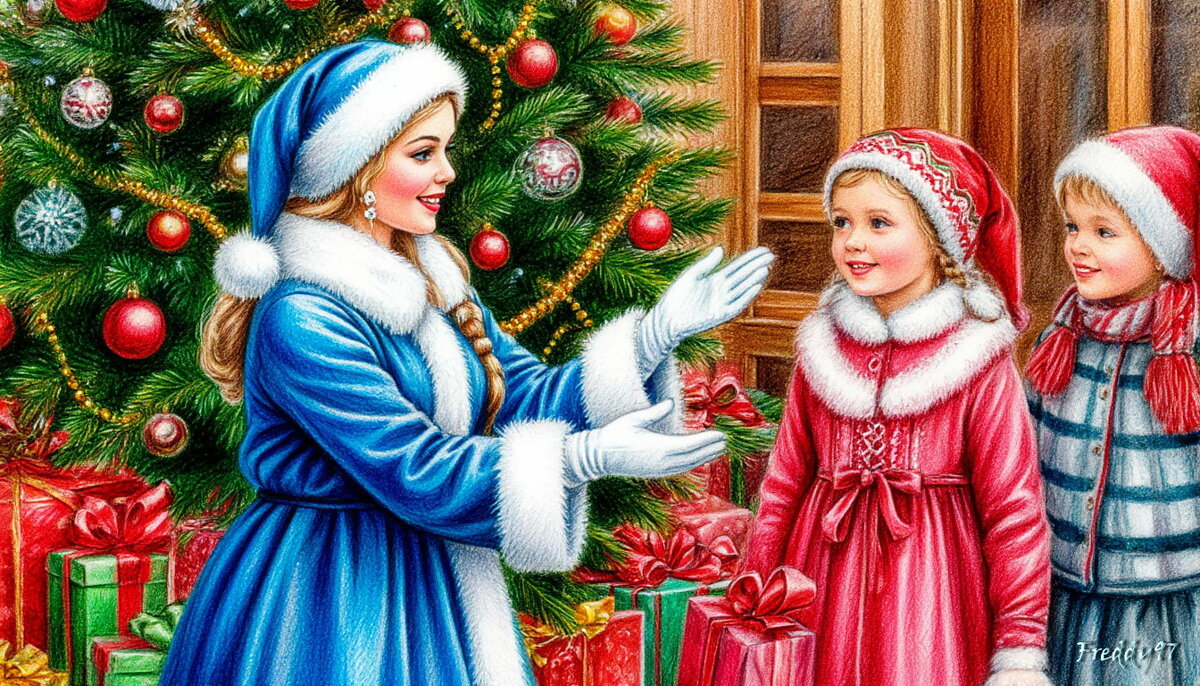 Снегурочка в гостях у детей - Freddy 97