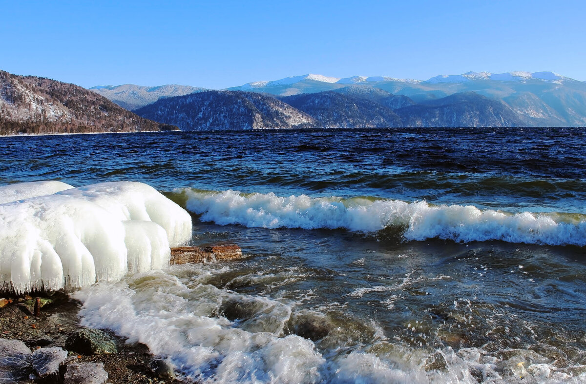 Зимнее озеро - елена беликова
