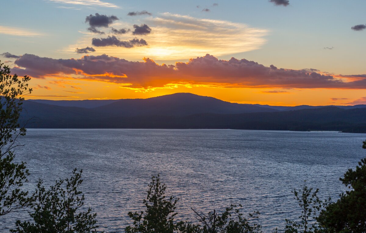 Закат на озере Тургояк. - Алексей Трухин