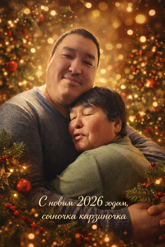 Мама с младшим братом - Динара Каймиденова