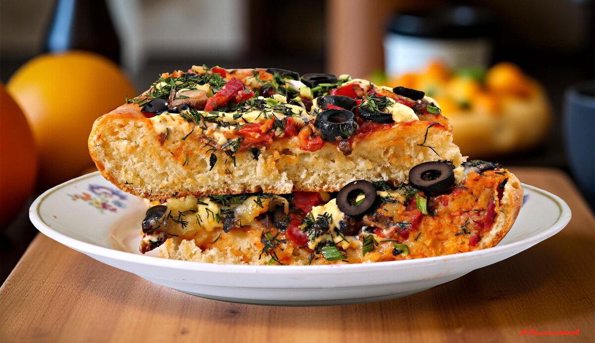 Немного домашней пиццы к завтраку... - Андрей Заломленков