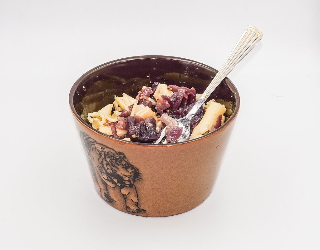 Макароны с печёным красным луком - вкусно - Валерий Иванович