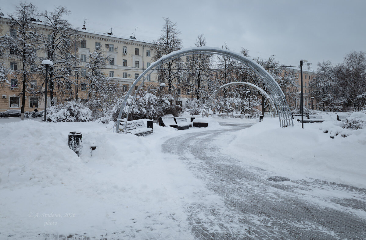 На площади Буревестника в Сормове зимой - Александр Синдерёв