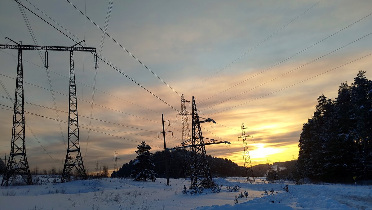 Морозный закат - светлана льдокова Морозный закат - светлана льдокова