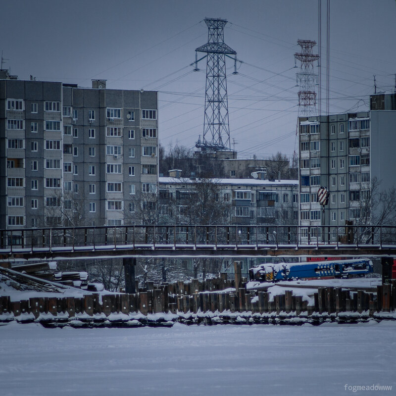 Зимний ремонт моста через Донховку, Конаково - fogmeadowww m Зимний ремонт моста через Донховку, Конаково - fogmeadowww m