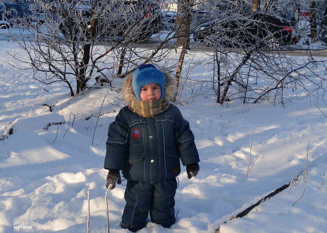 Малыш на прогулке в морозный день. - Наталья *** Малыш на прогулке в морозный день. - Наталья ***