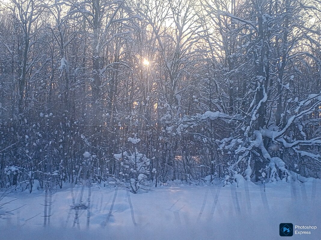 Пейзаж морозного дня - Юлия Денискина
