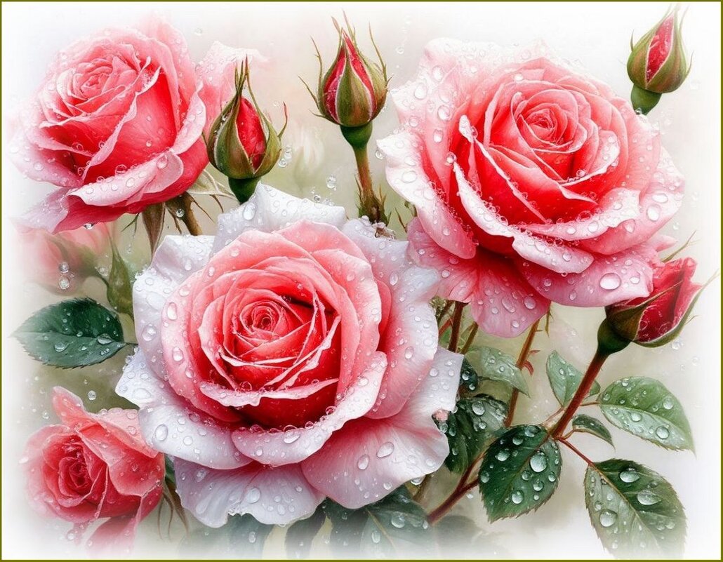 Розовые розы - Валентина Надсон Розовые розы - Валентина Надсон