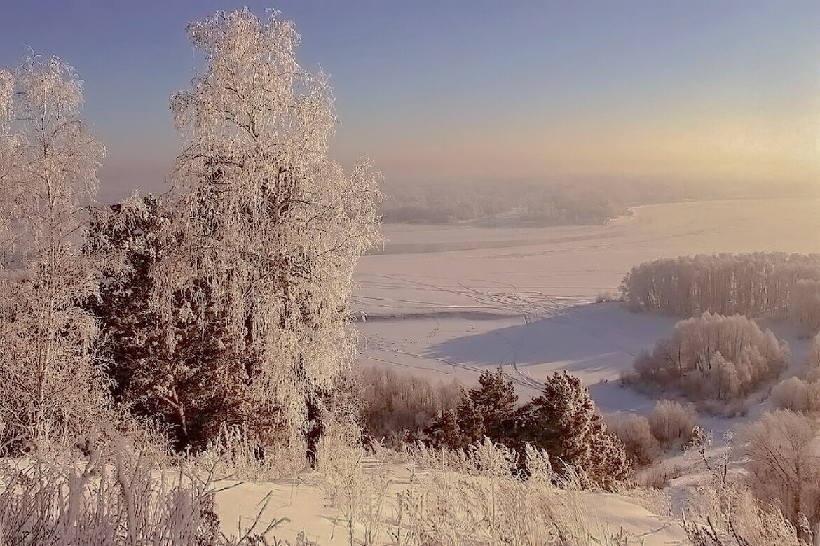 Обь на рассвете - елена беликова