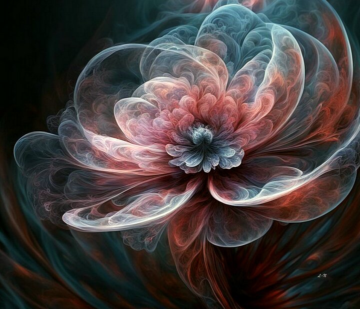 фрактальные цветы ии. - Mila 