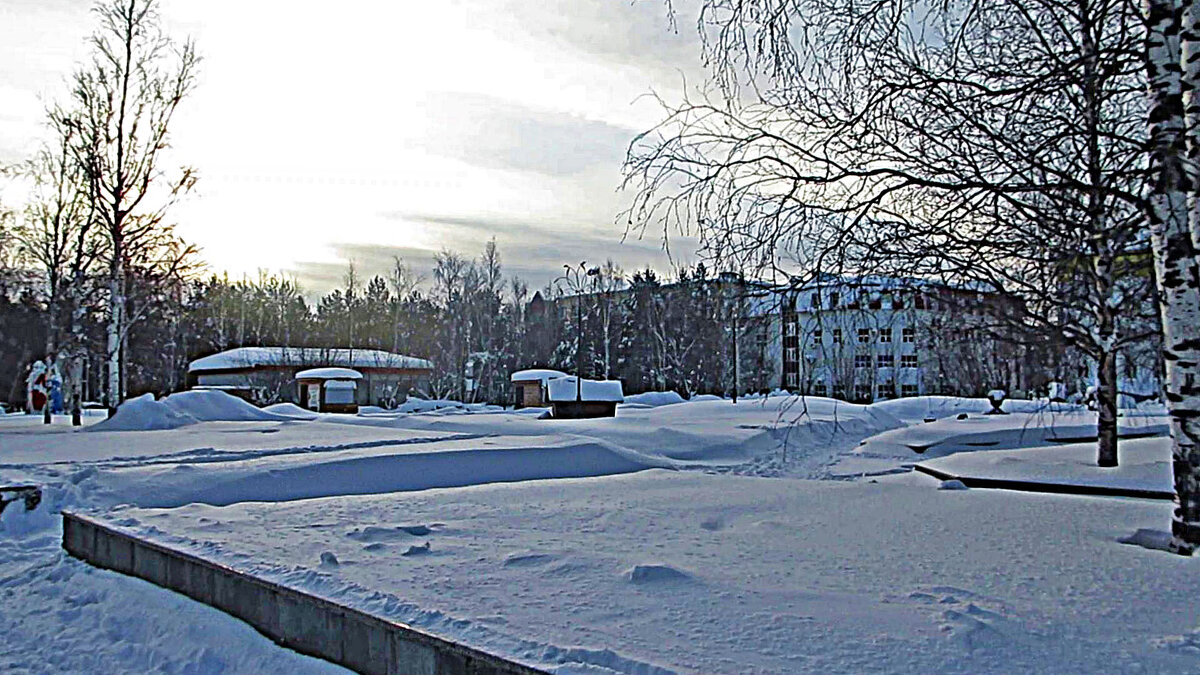 Февраль...Рассвет в сквере Победы! - Владимир 