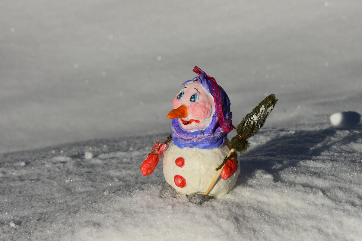 Мои поделки из ваты. Снеговик. - Наташа *****