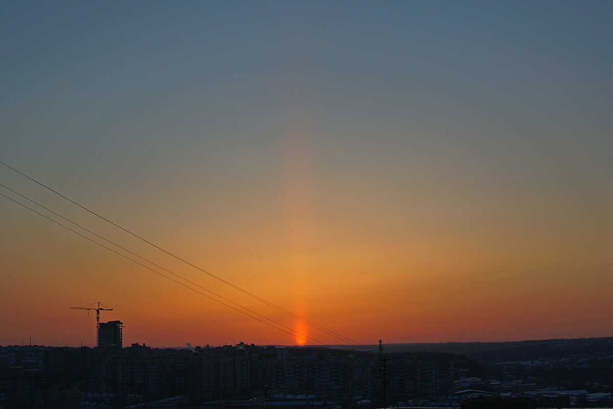 "хвост кометы" за горизонтом - Сеня Белгородский