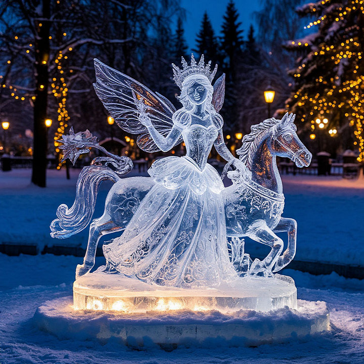 ледяная скульптура. - Mila 