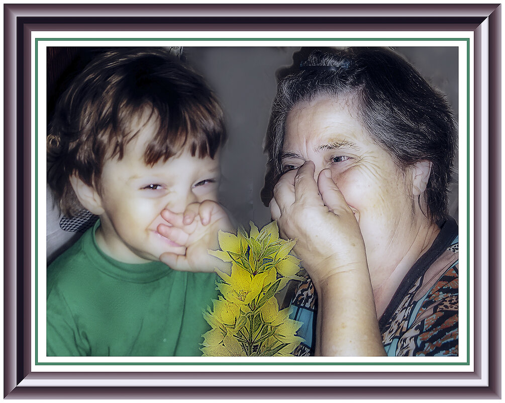 Бабушка с внучком - Владимир Кроливец Бабушка с внучком - Владимир Кроливец