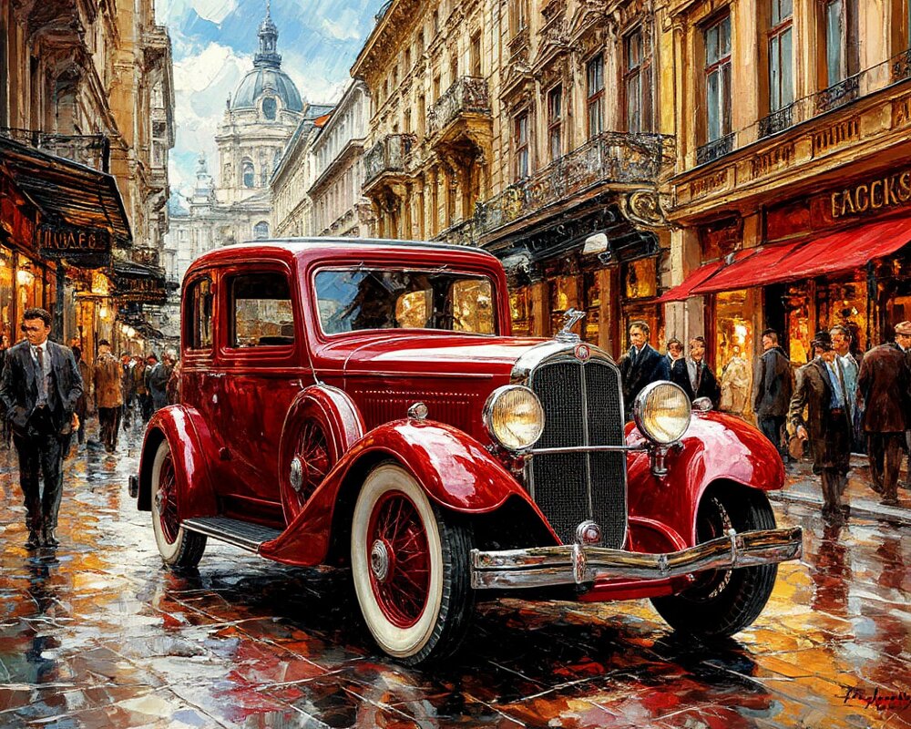 Красный автомобиль - Георгий Пичугин