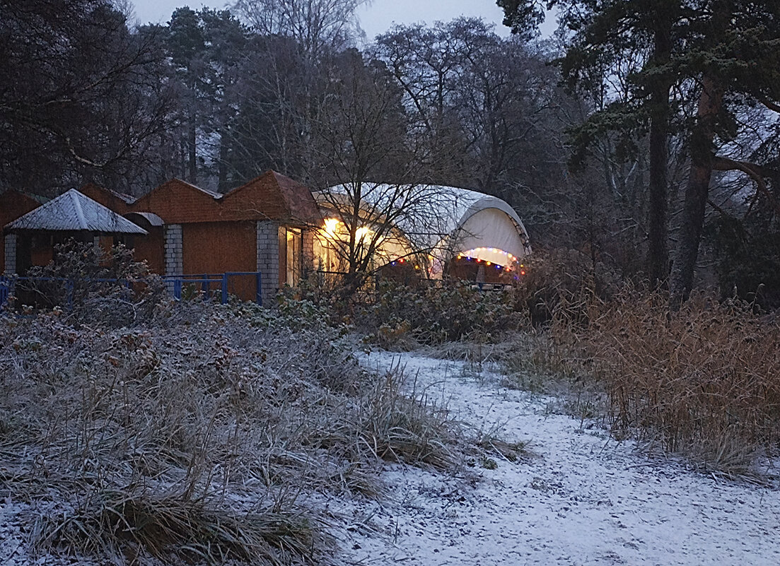 Уютно светится кафе на берегу Финского залива. - Лилия * Уютно светится кафе на берегу Финского залива. - Лилия *