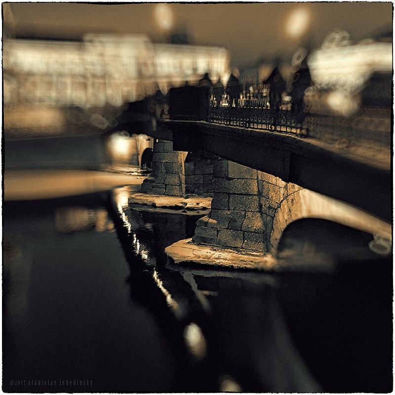 My magic Petersburg_02339_р. Фонтанка, мост Белинского - Станислав Лебединский
