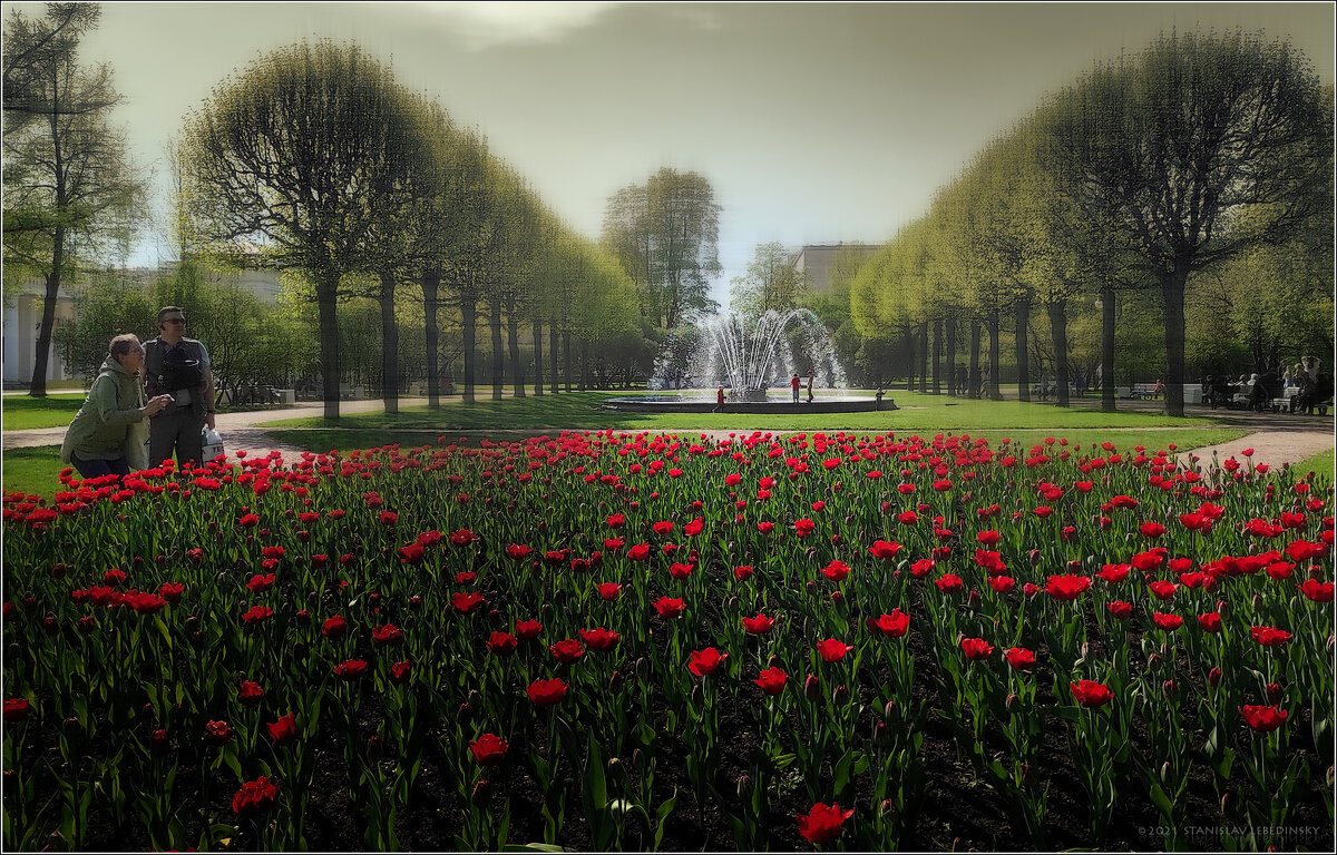 My magic Petersburg_03848_Сад-партер Смольного - Станислав Лебединский