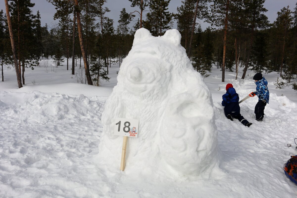 Скульптуры фестиваля снежных фигур - Ольга 