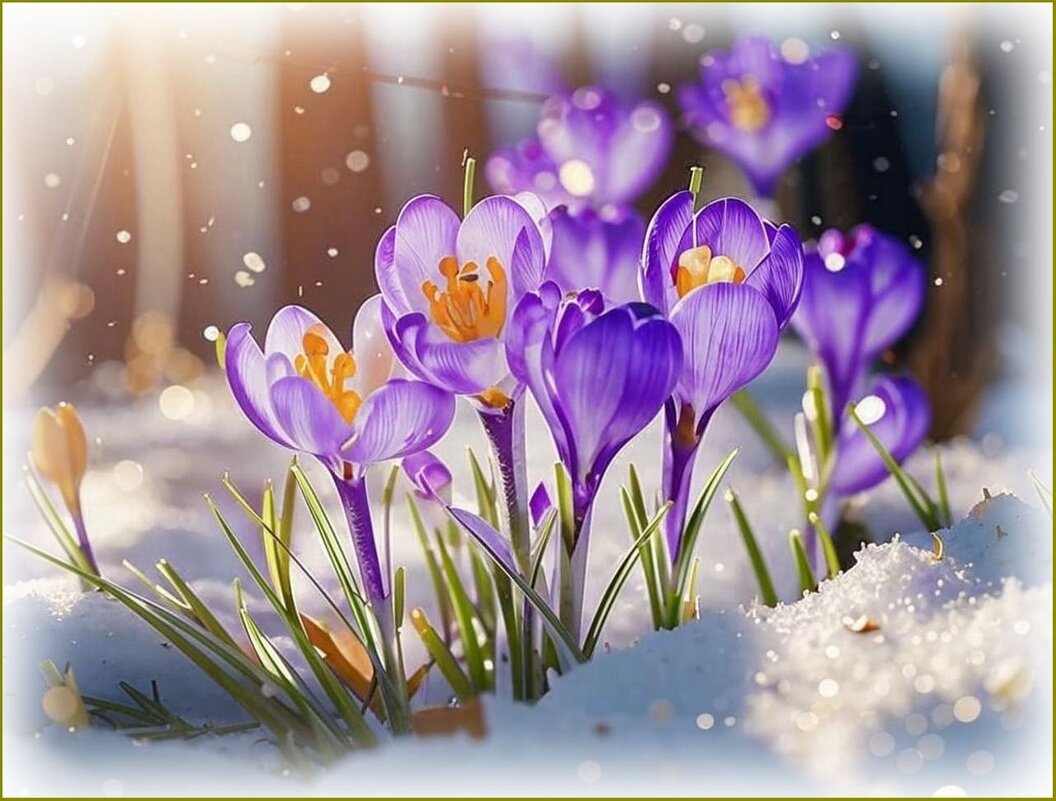 Весенние крокусы ... - Валентина Надсон