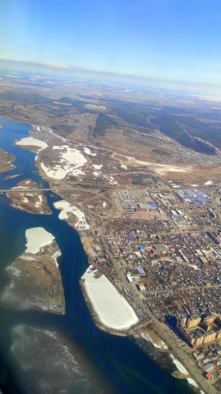 Ангара из иллюминатора самолёта - Татьяна Лютаева