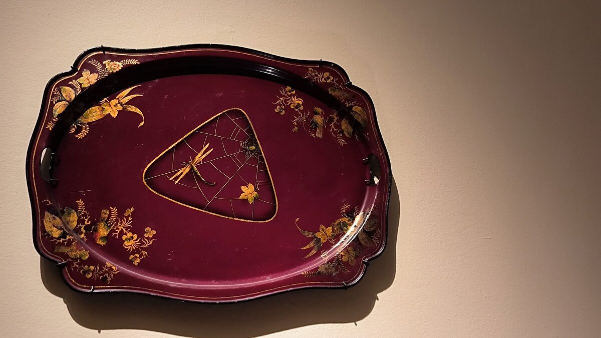 Поднос "Стрекоза в паутине". 1810 г. - Ольга 