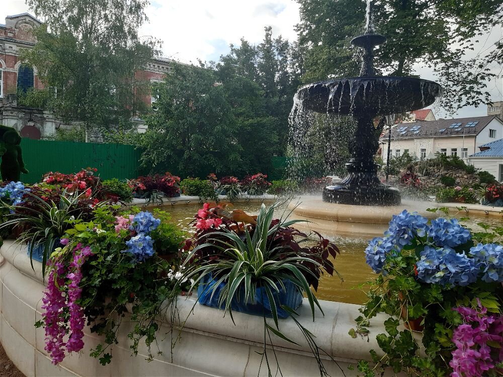 В летнем парке у фонтана! - Нина Андронова