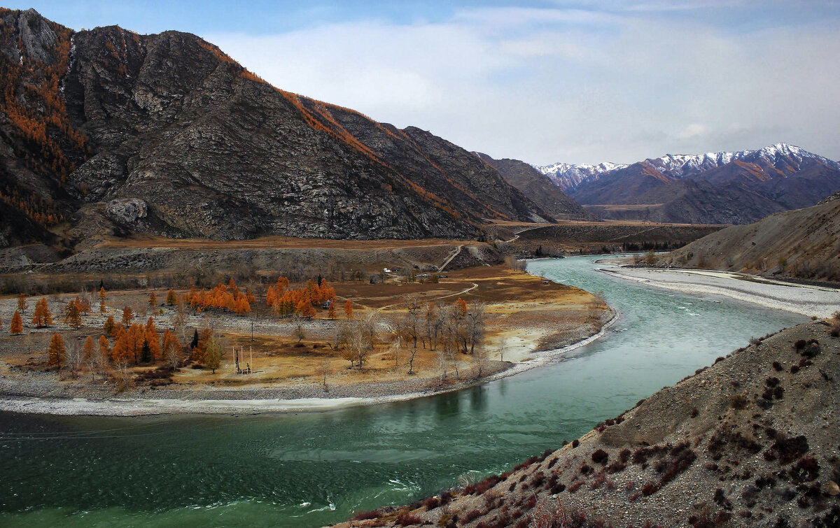 Слияние Чуи и Катуни в Горном Алтае - елена беликова