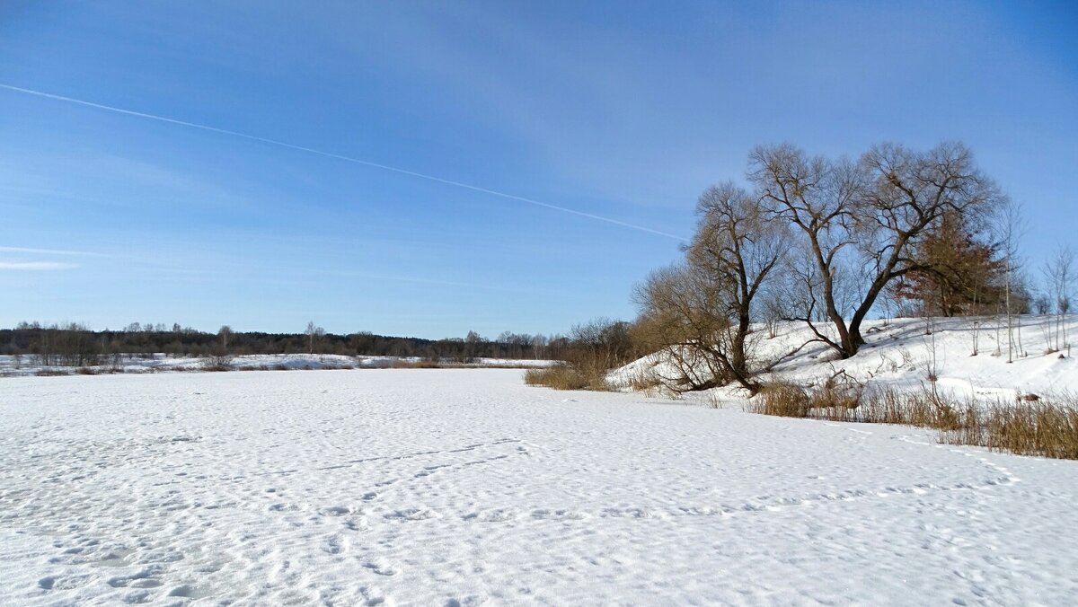Озеро ещё закрыто крепким льдом. - Милешкин Владимир Алексеевич 