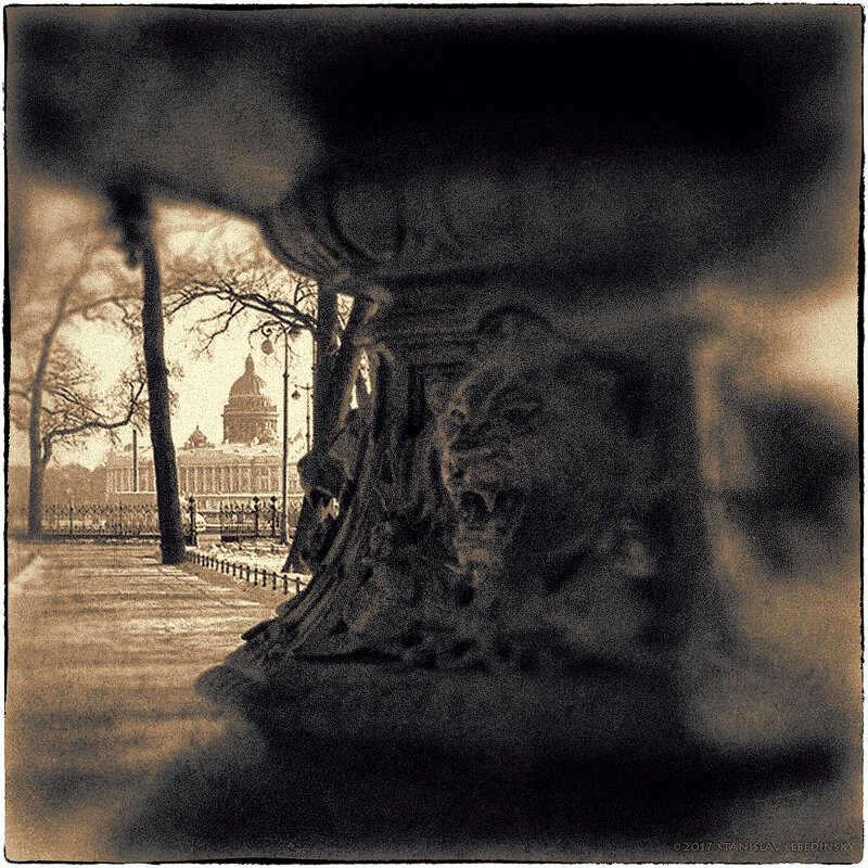 My magic Petersburg_00143_Румянцевский сад. Университетская набережная - Станислав Лебединский